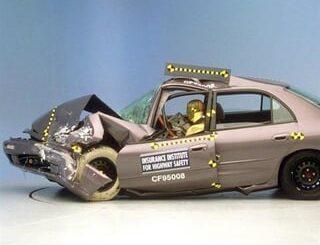 Every 1996 midsize sedan crash tested by IIHS