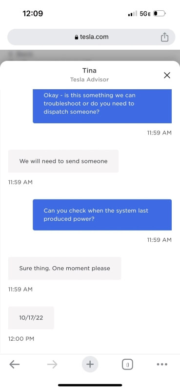 One homeowner with leased solar panels through Tesla was frustrated to find that their provider had delayed addressing a major malfunction.
