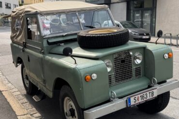 [Land Rover Defender] on the street in Salzburg