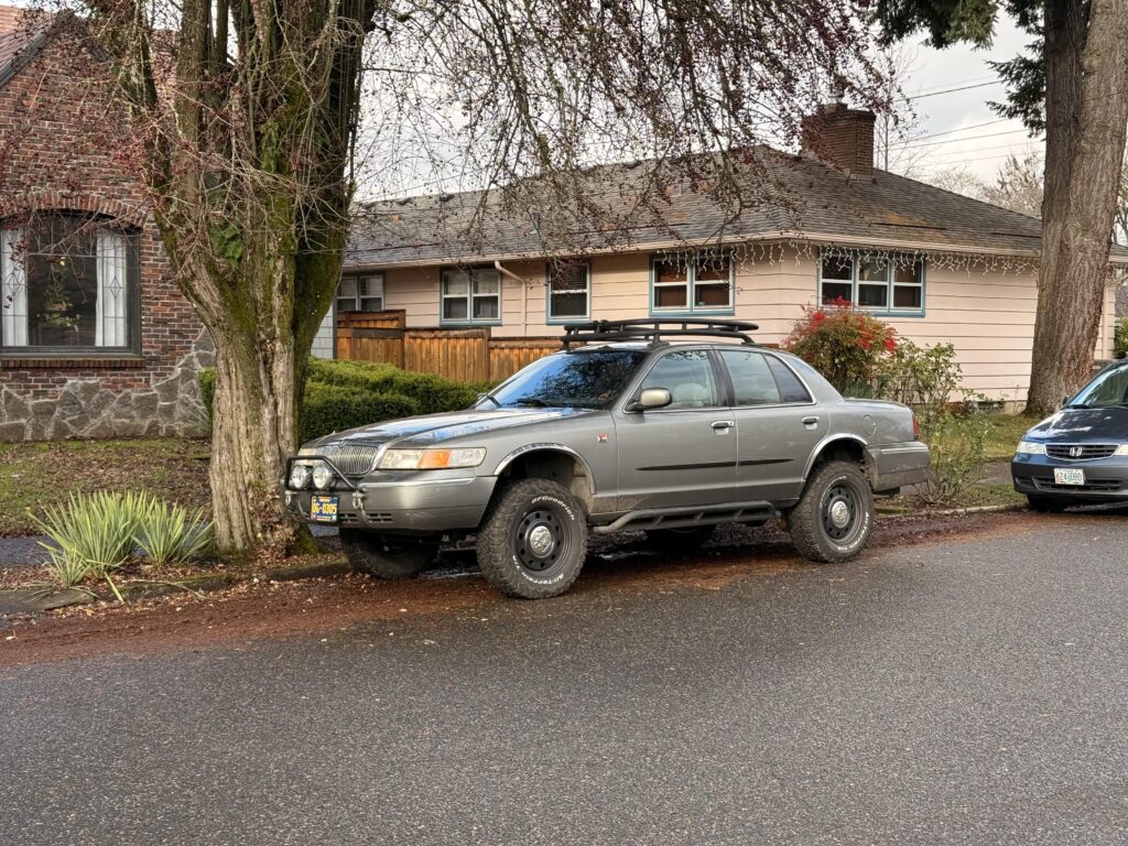 Lifted Grand Marquis spotted today in Portland. Hell yeah.