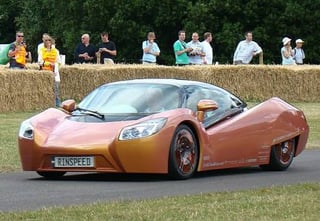 2009 Rinspeed iChange, a "shape shifting" supercar that can morph into a more aerodynamic shape and change seat number (I don't know how the hell that works)