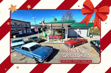 Merry Christmas From Andrews North Carolina and the Historic Sinclair Station (in the Smoky Mountains)