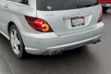 Spotted the very rare [Mercedes R63 AMG] on a rainy day. First time ever seeing one in person.