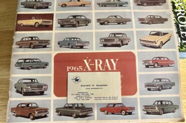 Found a 1960's AMC Rambler division dealership business card inside an old car catalogue