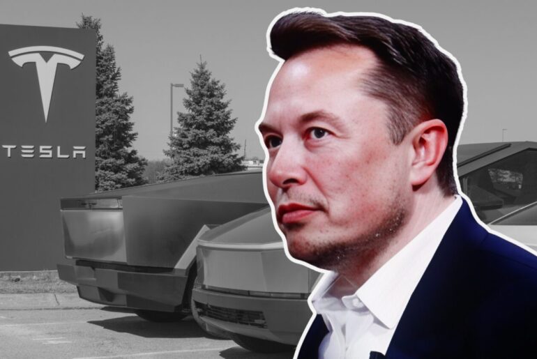 Tesla beat Q4 earnings estimates but reported its first annual revenue decline as auto sales slowed and AI investment surged.