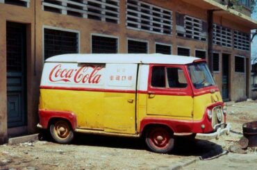Coca-Cola delivery van in Saigon, South Vietnam during the war (1960s)