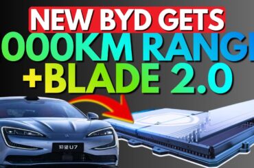 1,000KM RANGE: The New BYD Yangwang U7 Gets BYD's NEW Blade Battery