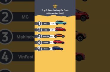 Top 5 Best-selling EV Cars in December 2025 #technnu