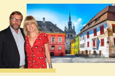 Rachel Johnson and Ivo Dawnay on their Transylvania bike adventure