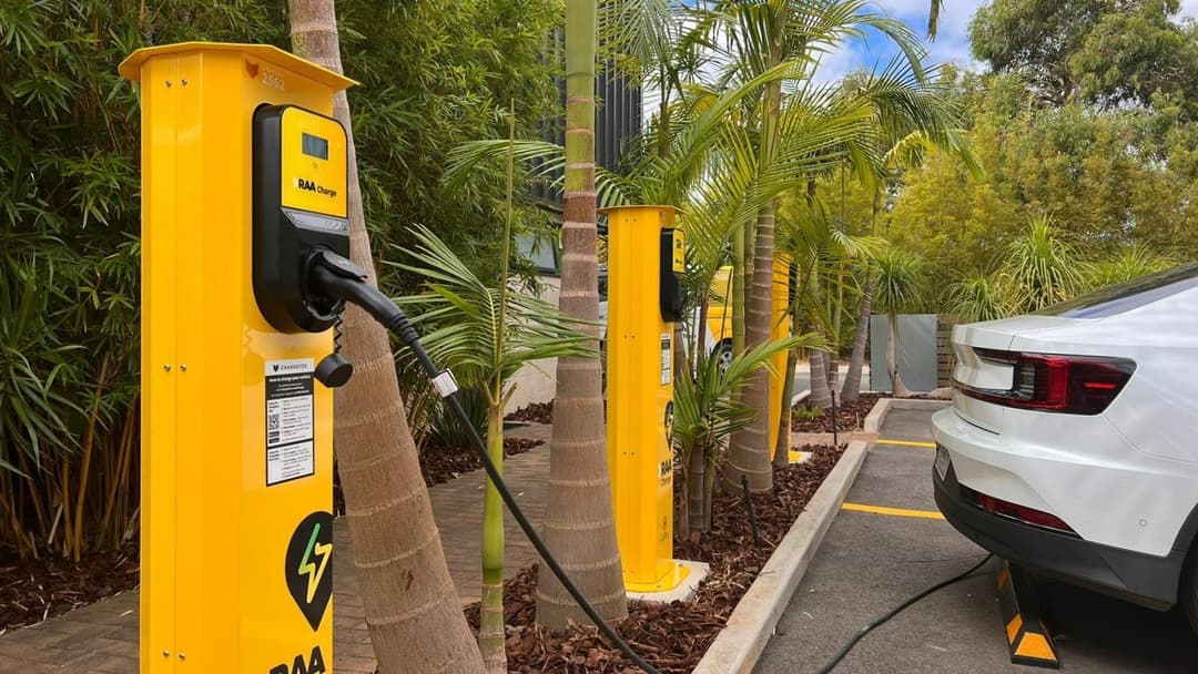 Public EV charging station in Australia