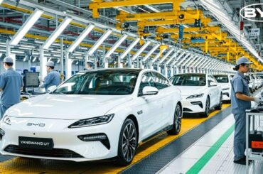 How BYD Produces Yangwang U7 Electric Cars | Inside the Modern Chinese Car Factory (Full Process)