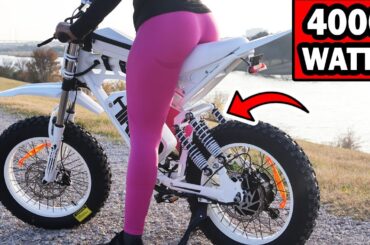 SUPERHERO Electric Bike Was TOO FAST?  HiKeep MA-S Ebike Dirtbike Review With 4 Point Suspension