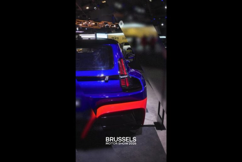 after its appearance at the Tour de Corse Historique, Renault5 Turbo3E is on display at BMS2026