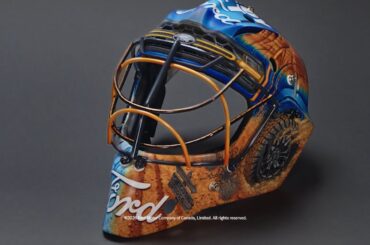 A Custom Goalie Mask Inspired by the Ford F-150® Tremor®
