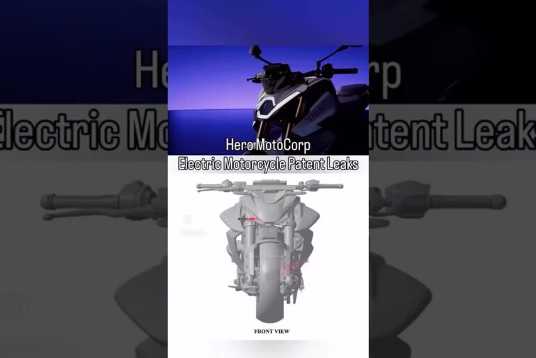 Hero Electric motorcycle patent leaks
