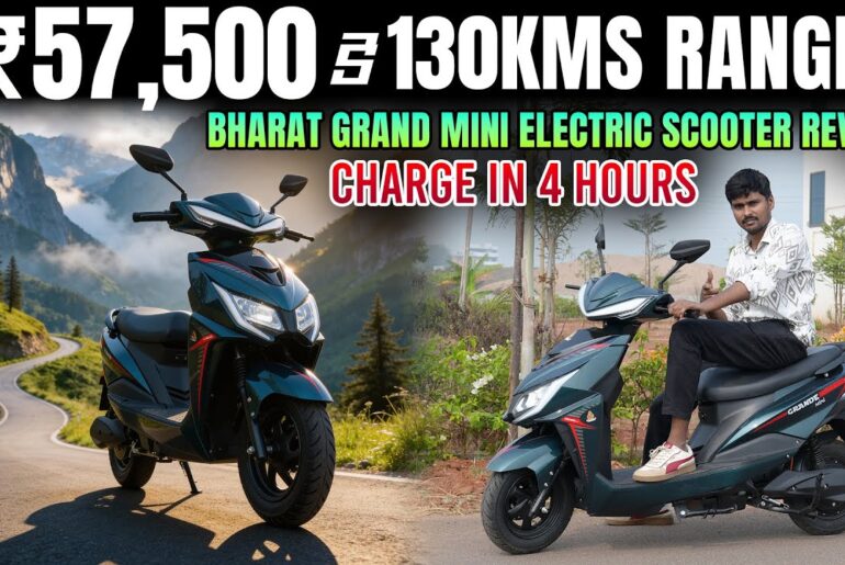 120 km Range - Cheapest Lithium Electric Scooter - Bharat Grand Mini Review - EV Kurradu