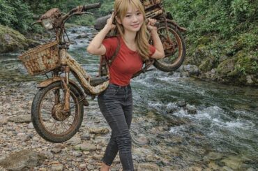 Electric car m134 completely restored dead car stone back to original state