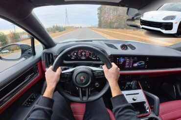 Porsche Cayanne Turbo E Hybrid: POV Drive, Walkaround and ASMR