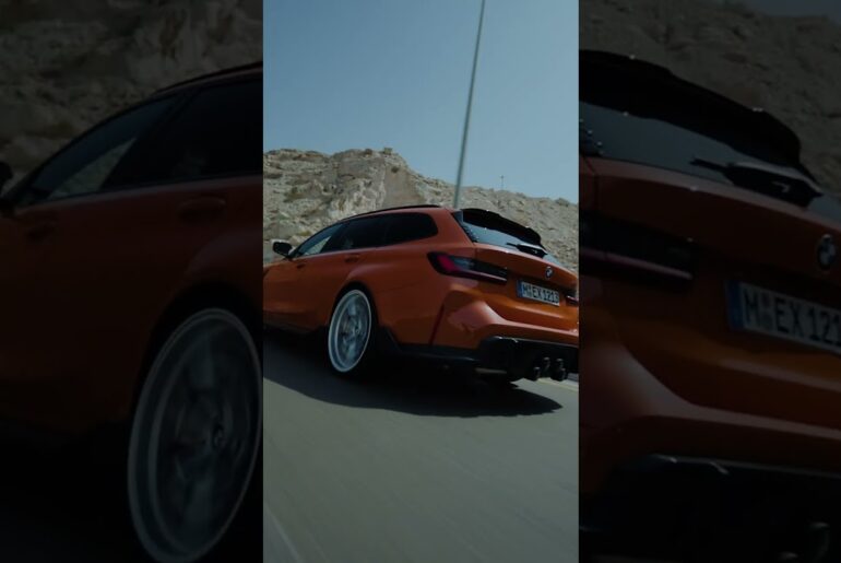 The BMW M3 Touring just spawned in.