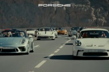 Icons of Porsche | A Porsche mountain road trip with sports cars as far as the eye can