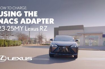 How to Charge a 2023–2025 Lexus RZ Using the NACS Adapter | Lexus