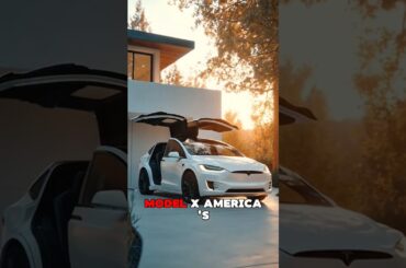This Tesla Has Doors Like a Spaceship#tesla #modelx #usacars