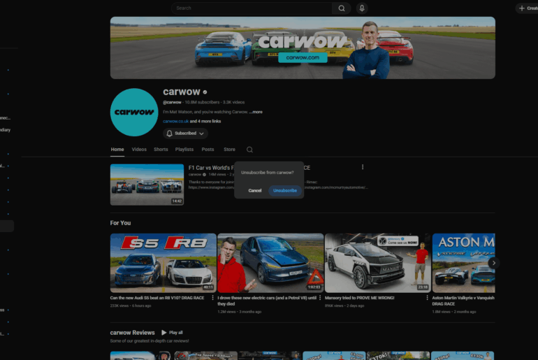 Remember when carwow used to be good? Now it's mostly just a mediocre slop cafeteria of glazing Chinese cars, boring drag races, and cars which I can't afford, and even if I could afford, I wouldn't really want.