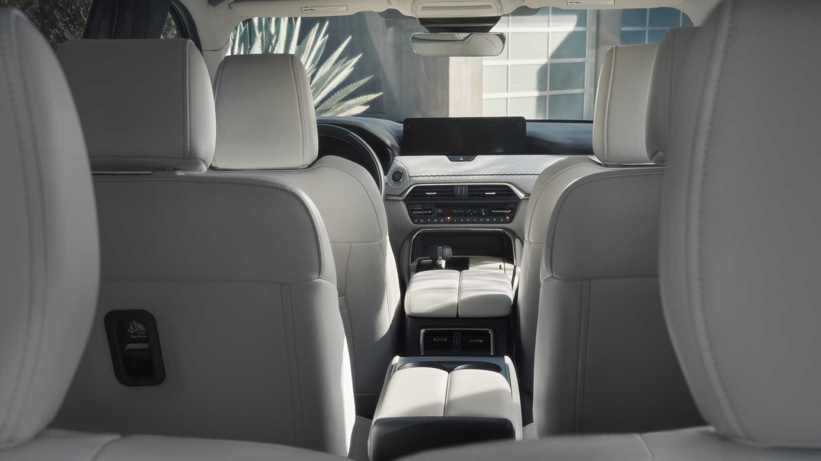 Shot of all three rows of seats in the 2026 Mazda CX-90