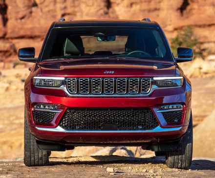 2025 Jeep Grand Cherokee Burgundy Front View