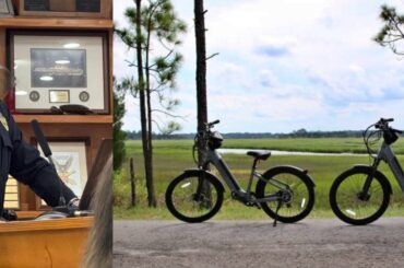 Fernandina Beach Police Chief Jeffrey Tambasco presents information about e-bikes at the city commission meeting on Jan. 6, 2026.