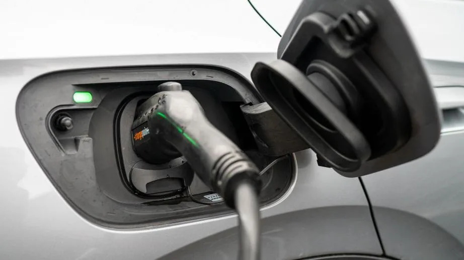 Library image of a Volkswagen ID.4 electric car as it recharges its batteries November 14, 2023. 