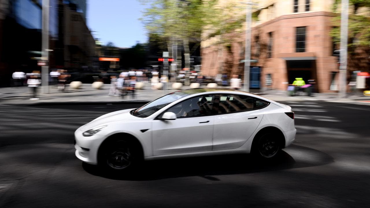 A Tesla electric vehicle (file image)