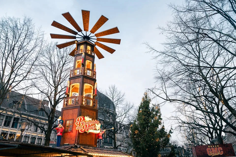 Our first Christmas market was in the Belgian city of Liege (Chery)