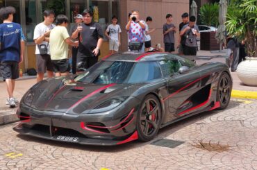 Singapore starting the new year strong with the [Koenigsegg Agera RS "Genesis"] stopping by the city in the afternoon!