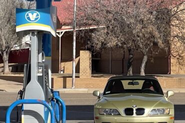 A pristine [BMW Z3] seen while leaving a vacation in New Mexico.