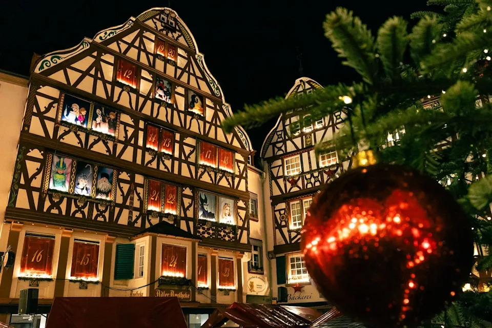 The Christmas market in Bernkastel-Kues, Germany was beautiful, but shut! (Chery)