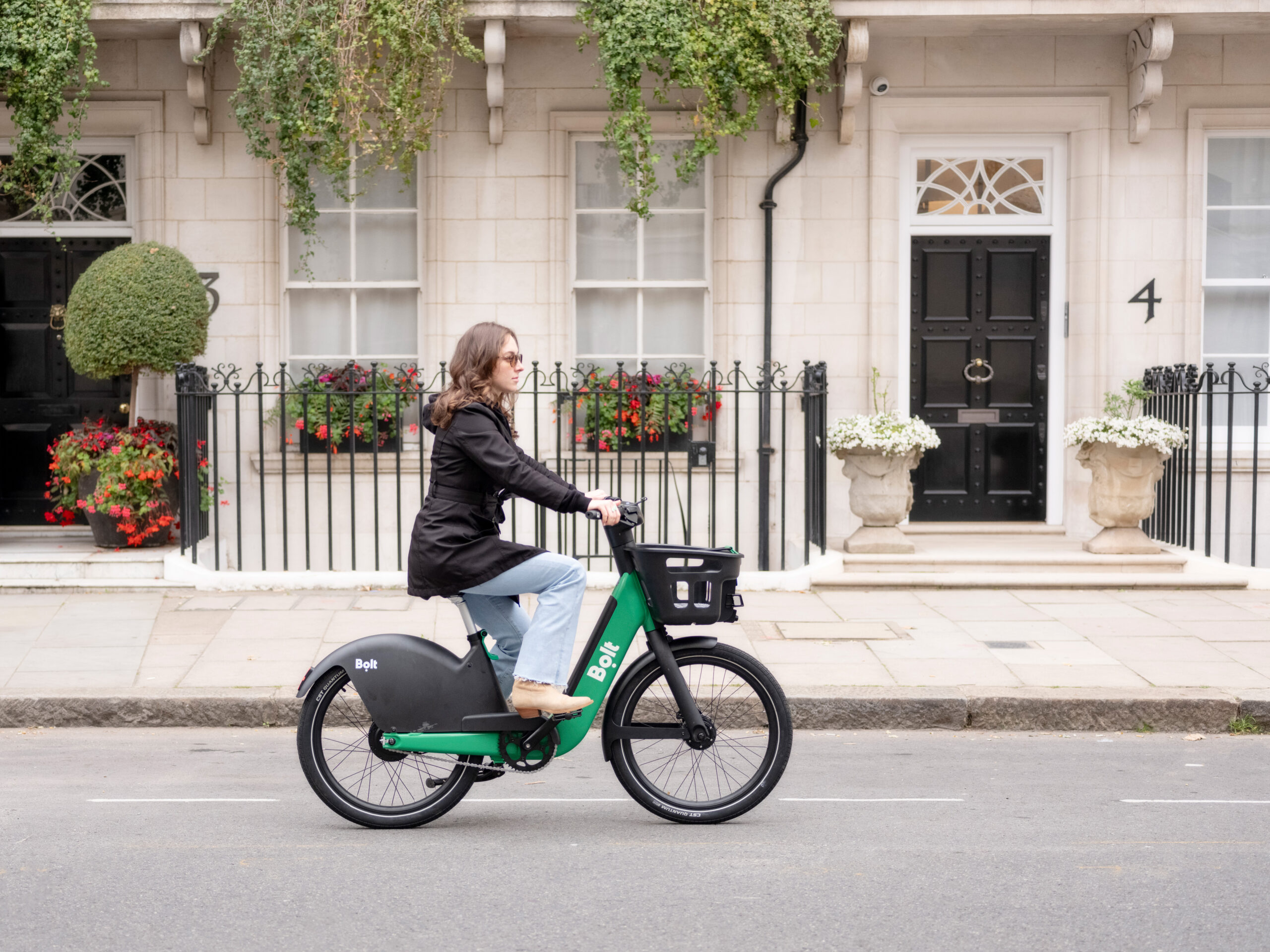 A woman riding bolt's new e-bike