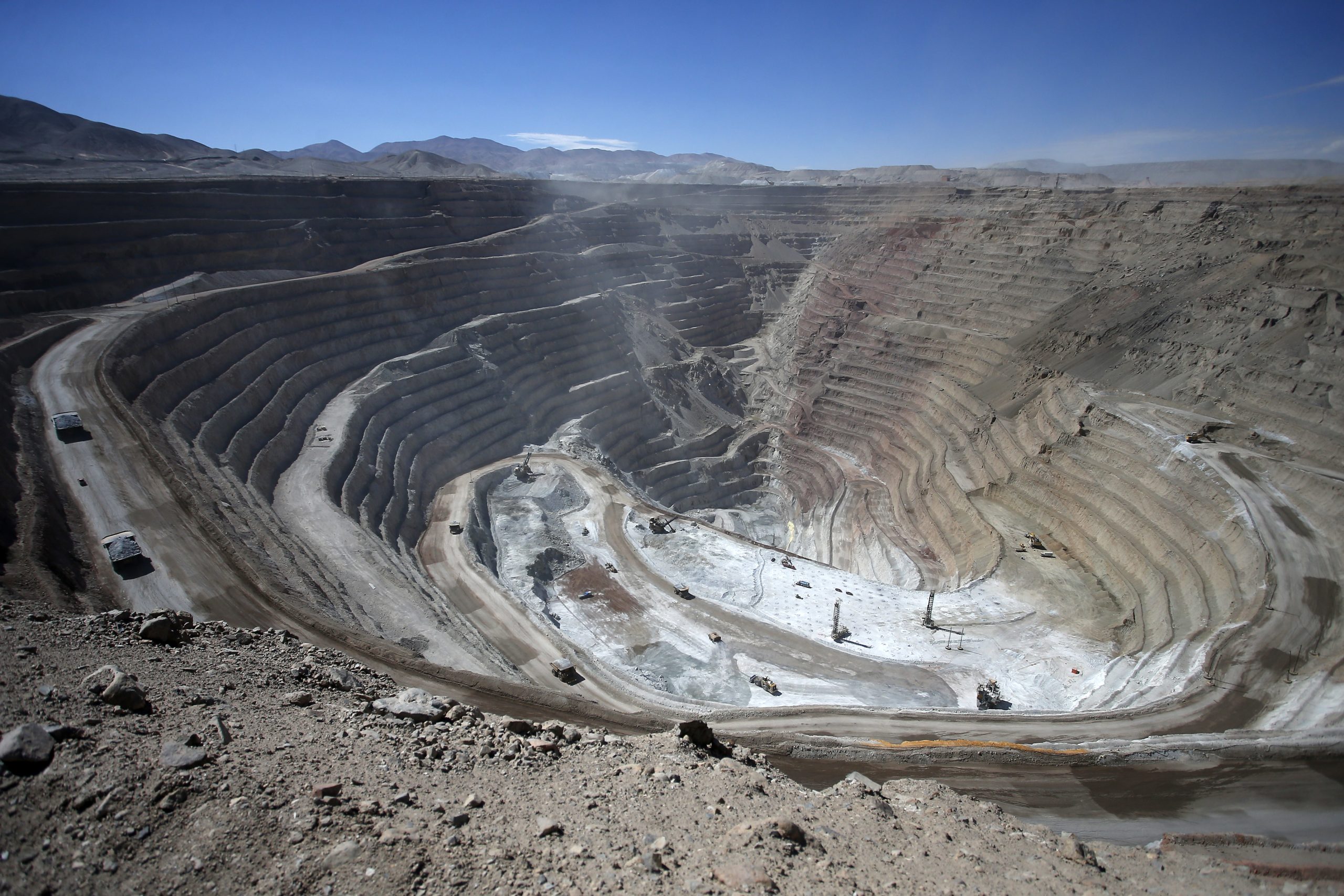 open-pit copper mine 