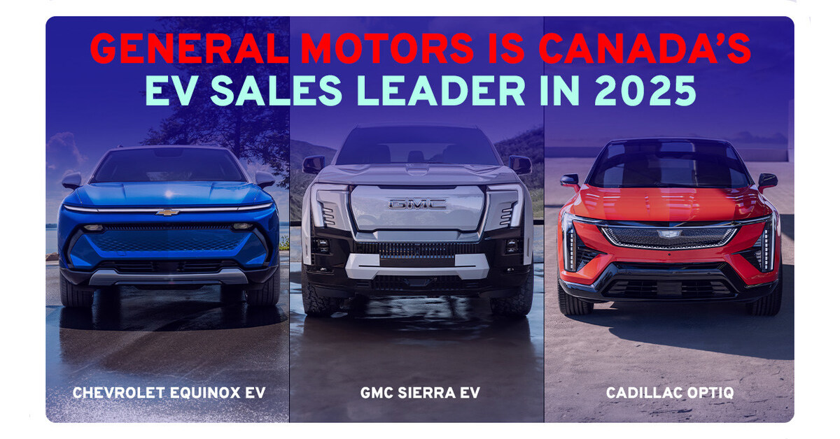 General Motors is Canada's Electric Vehicles Sales Leader in 2025