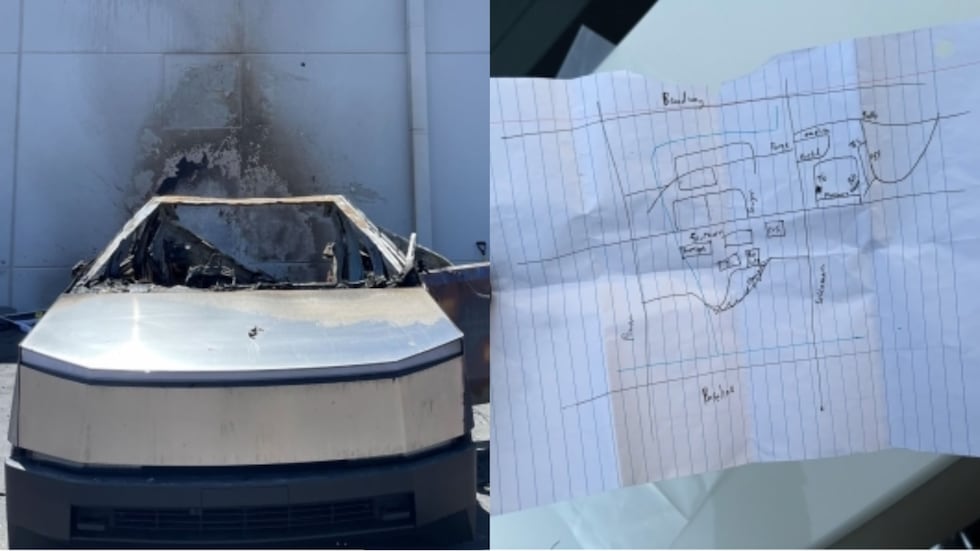 Investigators said he had a hand-drawn map of the area.