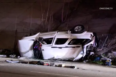 Fatal Crash Involves Tesla, Big Rig on Freeway in Sylmar