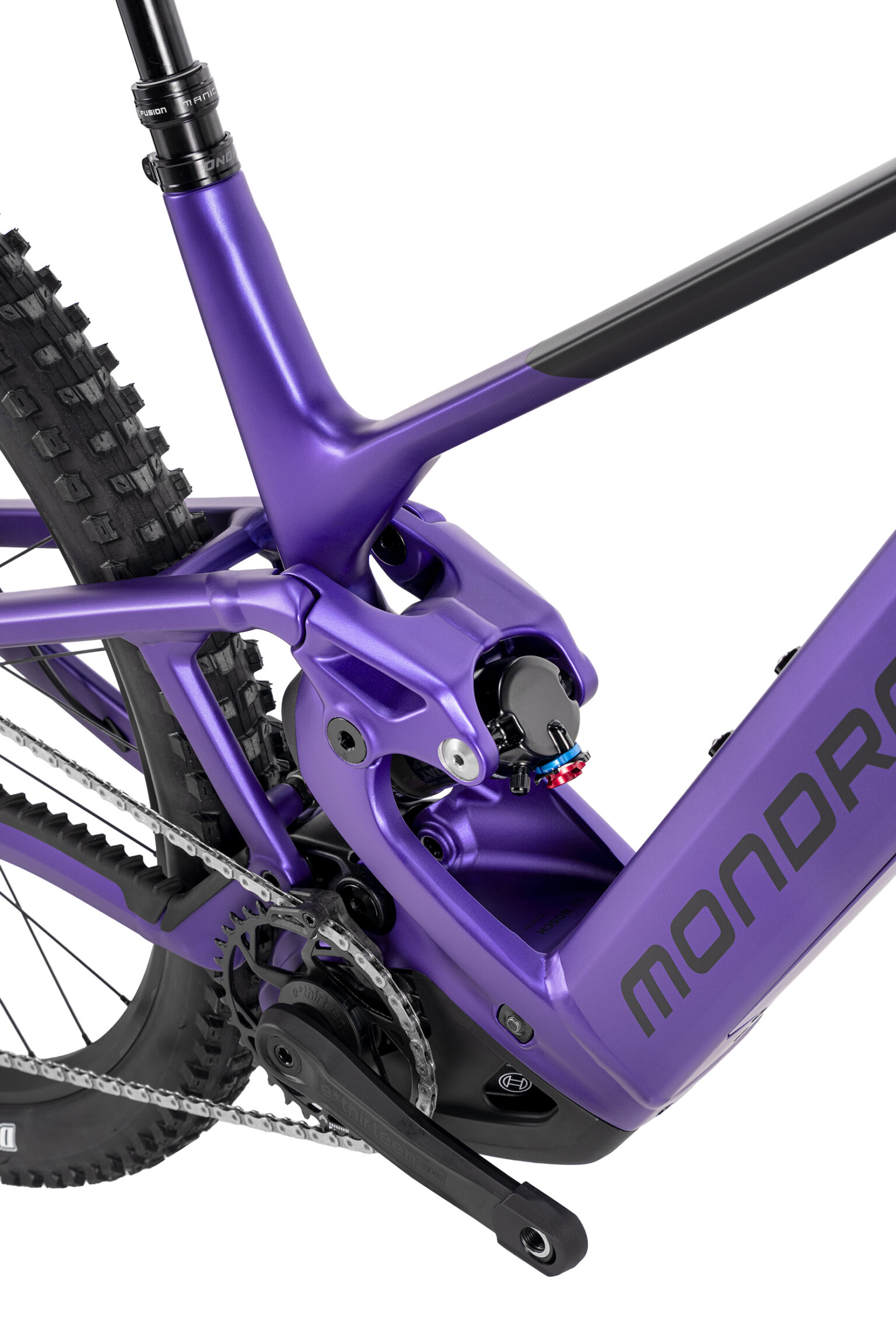 Mondraker's Zero Suspension system on Scree