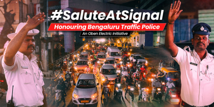 Oben Electric’s #SaluteAtSignal turns Bengaluru red lights into moments of respect for traffic police