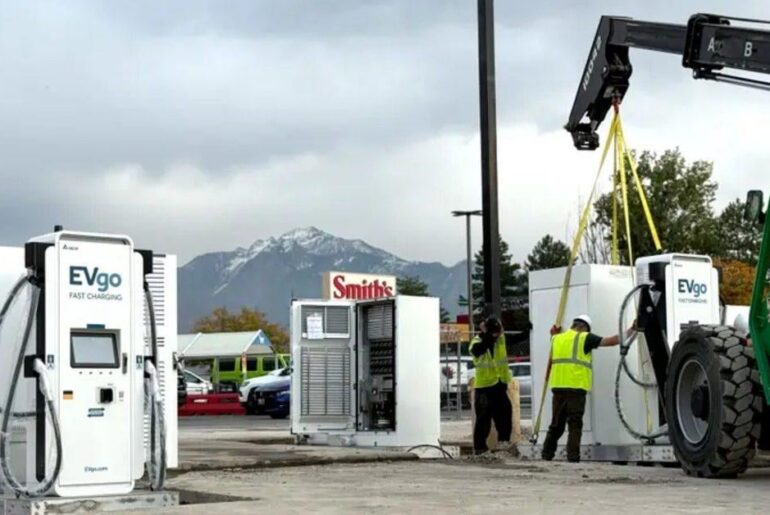 EVgo plans 150 fast chargers a year at Kroger stores through 2035