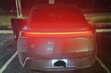 Tesla Model Y Juniper driver left baffled after cop pulls him over for its tail light design