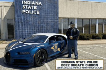 Indiana State Police seized and repurposed Bugatti Chiron