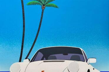 My 1980s stylized acrylic work of a 1985 Porsche 911