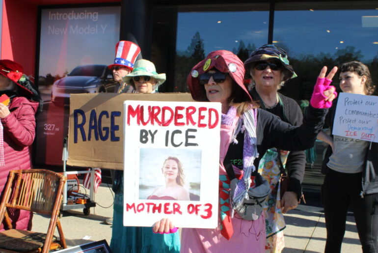 "Tesla Takedown" Protests Continue Following ICE Shooting