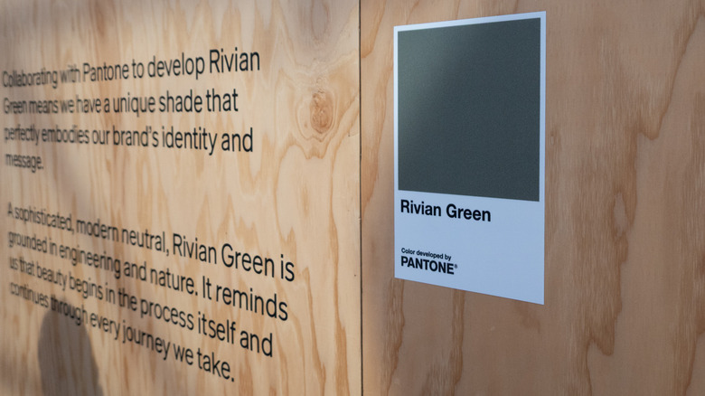 Rivian Green Pantone swatch
