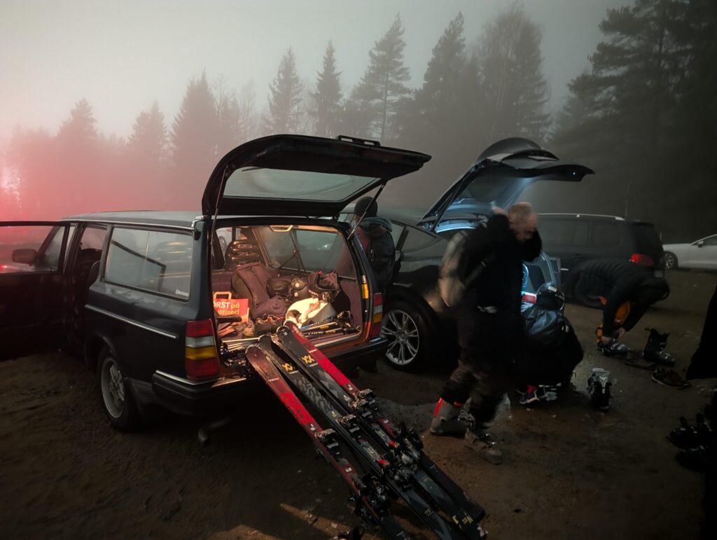 My Volvo 240 Wagon on a Ski-Trip to Sweden